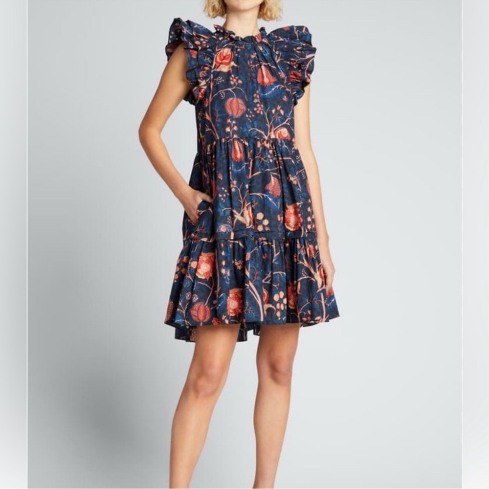 EUC Ulla Johnson Eden Ruffle dress 6 - Picture 8 of 16